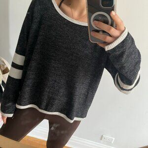 Jac Parker Grey Varsity Sweater